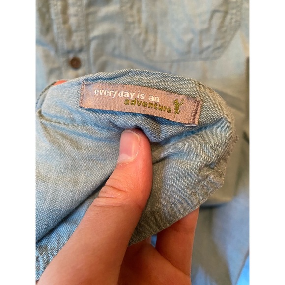 Light Blue Horny Toad Button-Up Shirt - Picture 7 of 9